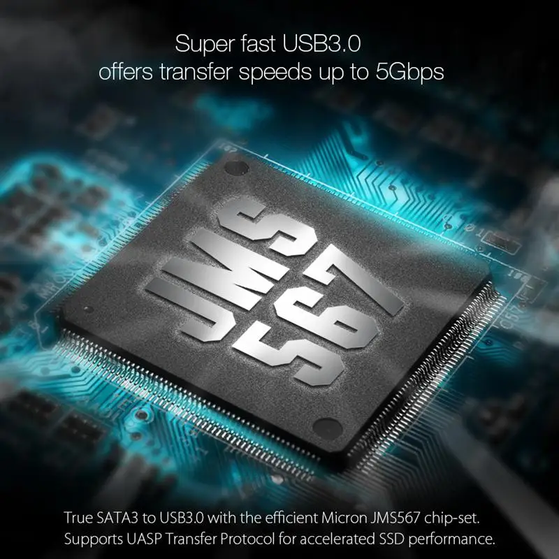 USB 3,0 SSD корпус жесткого диска 2,5 HDD корпус 2,5 SATA III футляр для внешнего накопителя HDD инструмент поддержка UASP для Mac OS Windows система