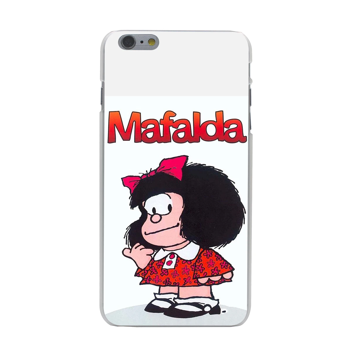 Жесткий чехол Lavaza Mafalda для iPhone XR X XS 11 Pro Max 10 7 8 6S 5 5S SE 4 4s - Цвет: 2