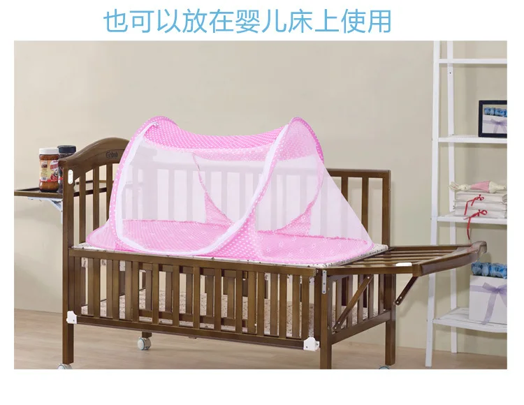Летние детские кроватки плетения Детские противомоскитная для кровати колыбель с защитой от насекомых чистая Складная постельное белье
