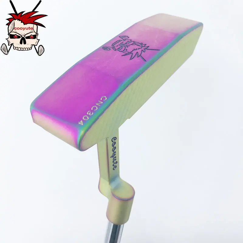 New Golf clubs Cooyute FORGED Skull multicolor Golf Putter 34 inch Steel Golf shaft With Clubs Putter headcover Free shipping New Golf clubs Cooyute FORGED Skull multicolor Golf Putter 34 inch Steel Golf shaft With Clubs Putter headcover Free shipping