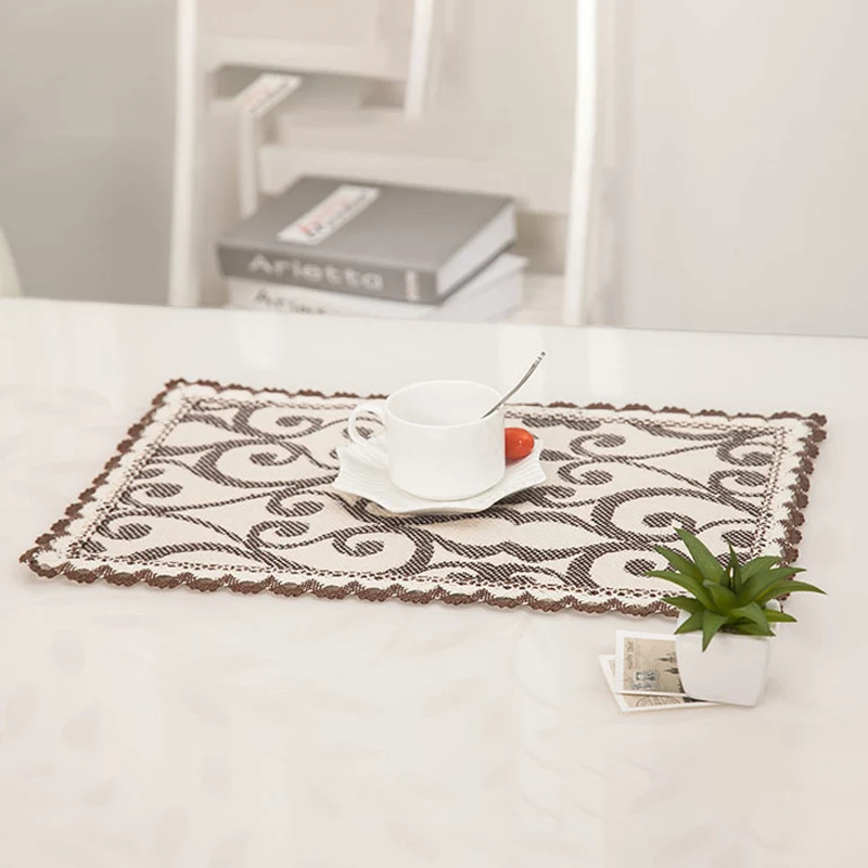 1 قطعة/الوحدة عشاء تحديد الموقع Pvc الطعام الجدول حصيرة منصات القرص عاء سادة الوقايات للماء الجدول ديكور القماش مقاومة مقاومة سادة