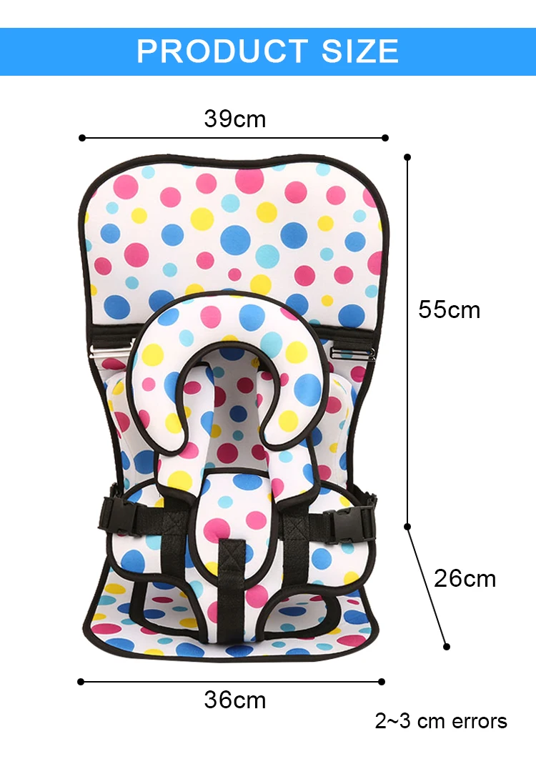 Регулируемая детская подушка для сидения, портативные защитные подушечки для путешествий, защитный коврик для сидения для От 3 до 7 лет, мягкий матрас для малышей