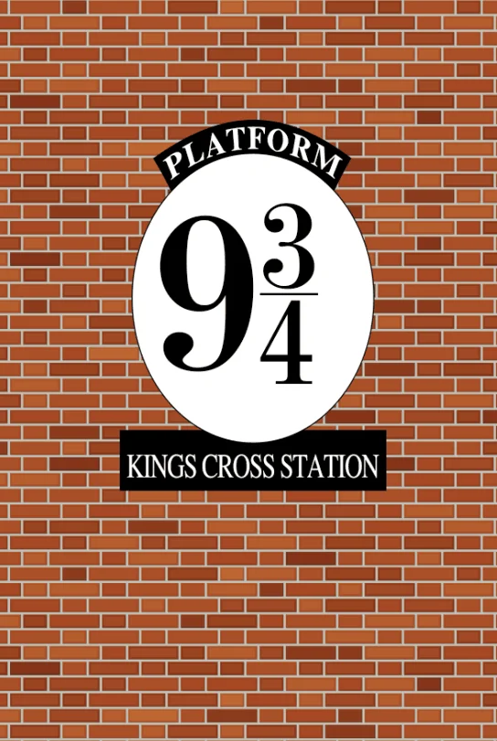 

5x7FT Red Brick Wall London King's Cross Station Platform DIY Custom Photo Backgrounds Backdrop Vinyl 150cm x 220cm