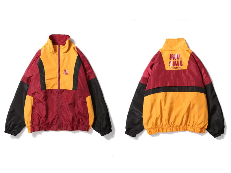 Color Block Patchwork Windbreaker Jackets 7