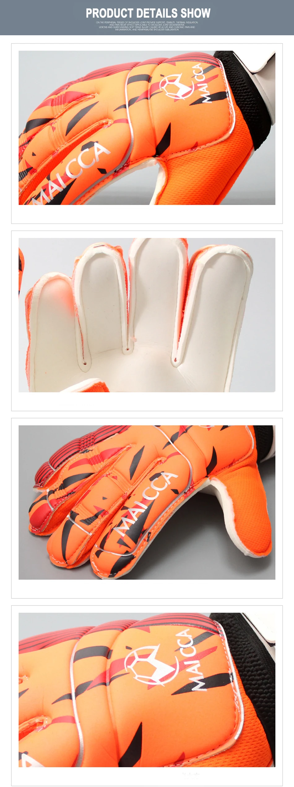 Профессиональные Футбольные вратарские перчатки Размер 8 9 10 для взрослых латексные Вратарские Перчатки спортивные