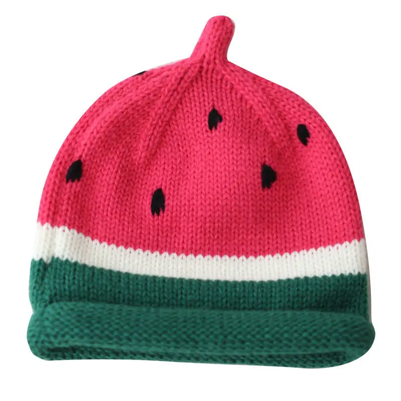 New Toddler Kids Girl&Boy Cute Watermelon Hat Baby Infant Winter Warm