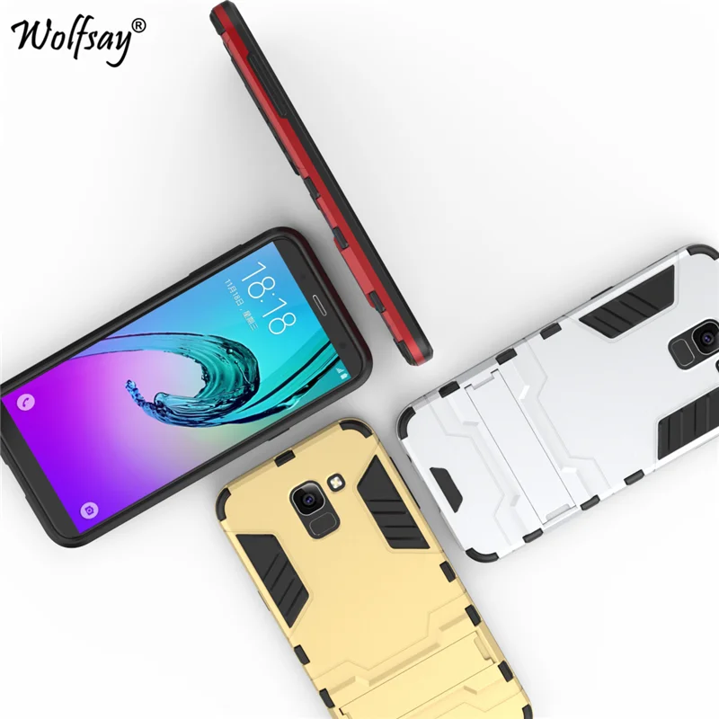 Для Samsung Galaxy J6 2018 Чехол чехол On6 J600F/DS J600G Броня PC силиконовый для 5 6&quot|Бамперы| |
