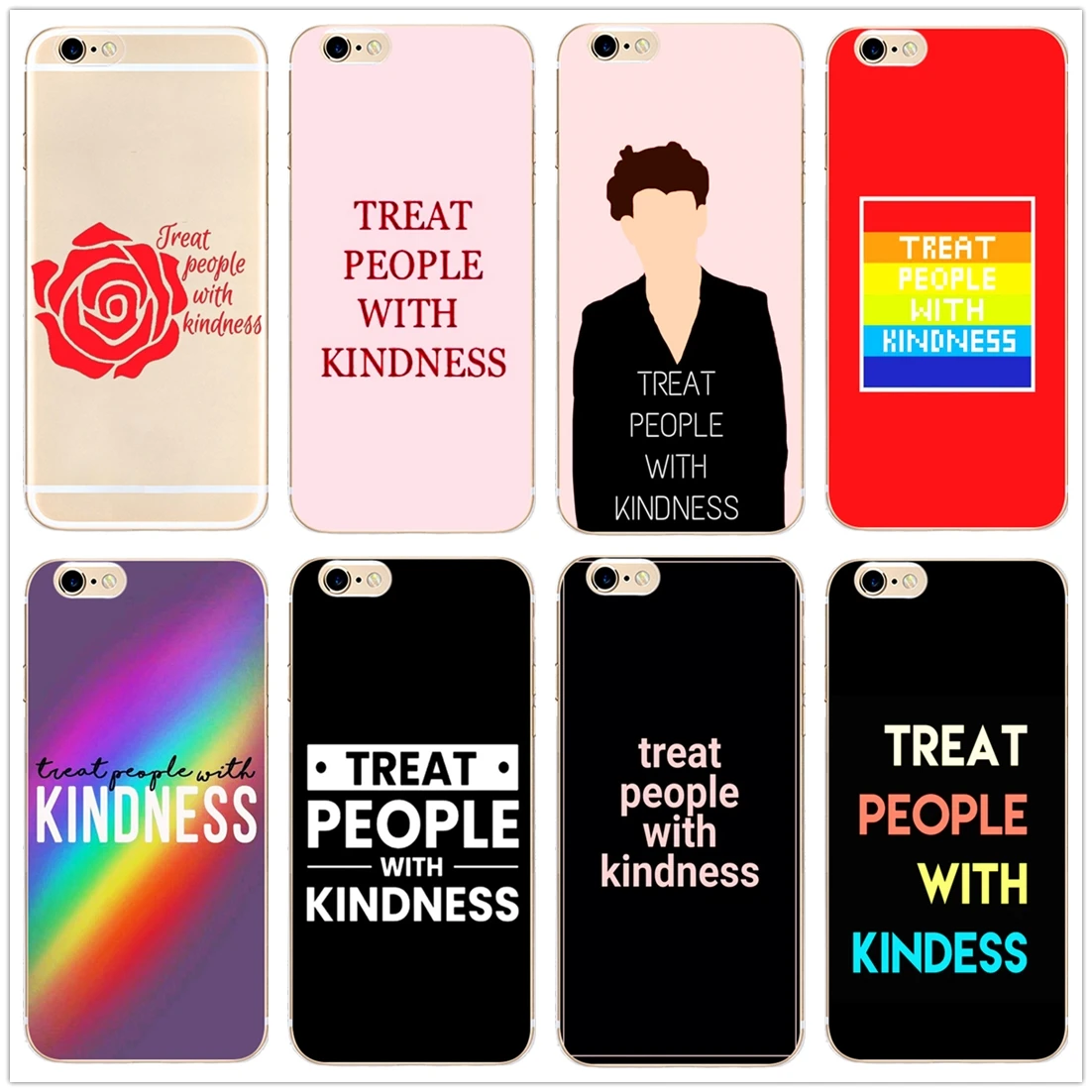 

Treat People With Kindness new hard phone case cover for Samsung s8 s9plus S6 S7Edge for iPhone 7 6s 8plus 5s 5c 4 X XS XR XSMAX