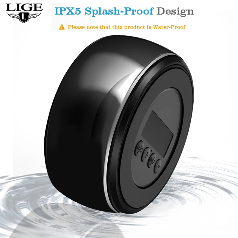 2019 г. Беспроводная Bluetooth Колонка LIGE водонепроницаемая портативная мини колонка с