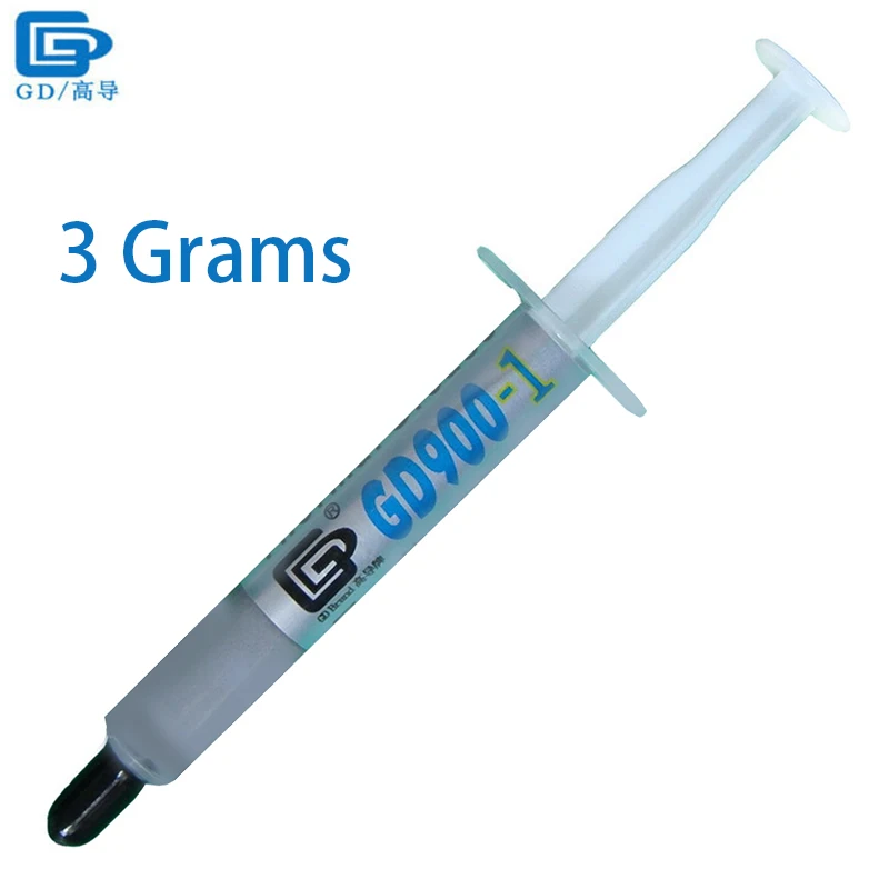 

GD900-1 Thermal Conductive Grease Paste Silicone Plaster Heat Sink Compound Net Weight 3 Grams Containing Silver SY3
