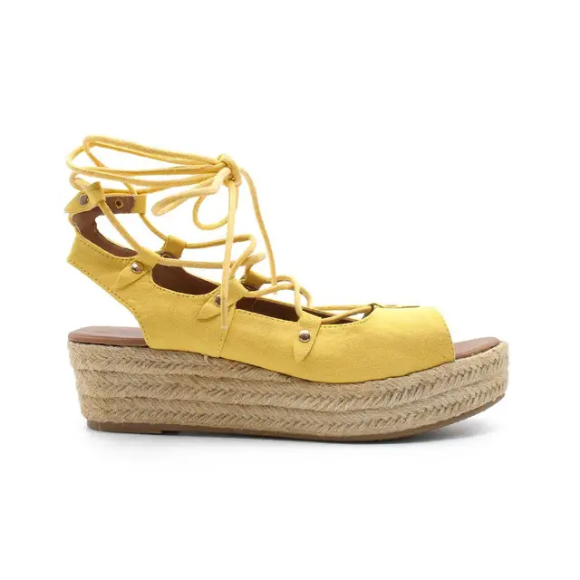 ZAPSHOP MUJER SINTETICO ESPARTOS DE PLATAFORMA PLATAFORMA DE ESPARTO ANTE  SINTETICO. MOD. TF 187 SANDALIA CON PLATAFORMA NEGRO|Sandalias de mujer| -  AliExpress