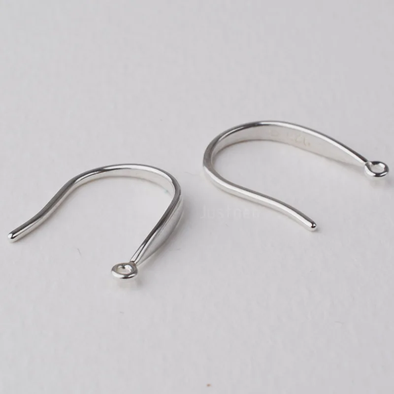 solid silver earring hooks