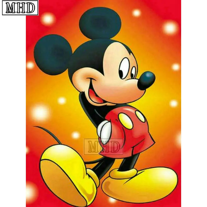 

Full Square Cartoon 5d Diy Diamond Painting new Mickey Mouse 3D Diamond Mosaic Cross Stitch Artwork MQA236