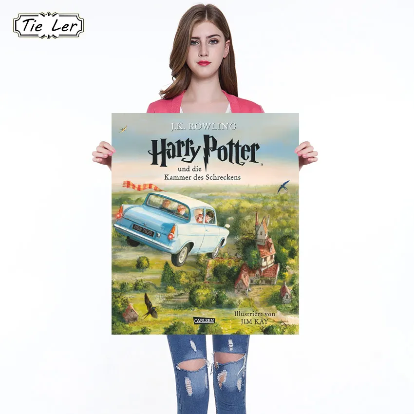 

Flying Car Poster Living Room Bedroom Decoration Paintings Kraft Paper Poster 42X36cm