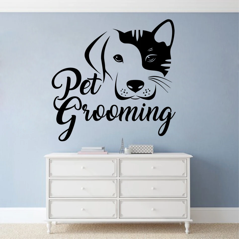 DOG GROOMER Vinyl Decal Sticker Grooming Puppy Breed Shears Car Window Wall Sign