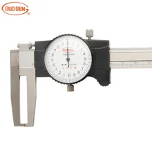 Wholesale prices GUOGEN Inside Groove Dial Caliper Single Claw Shockproof 150/200/300mm Inner Vernier Calipers Gauge Measuring Tools