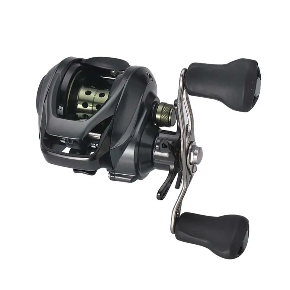 Carretel de Pesca Relação de Borracha Lidar com Carretilhas de Pesca Baixo Perfil Baitcasting Baitcast 1 Antiderrapante 222g 7.1: 5 Carretilhas de pesca