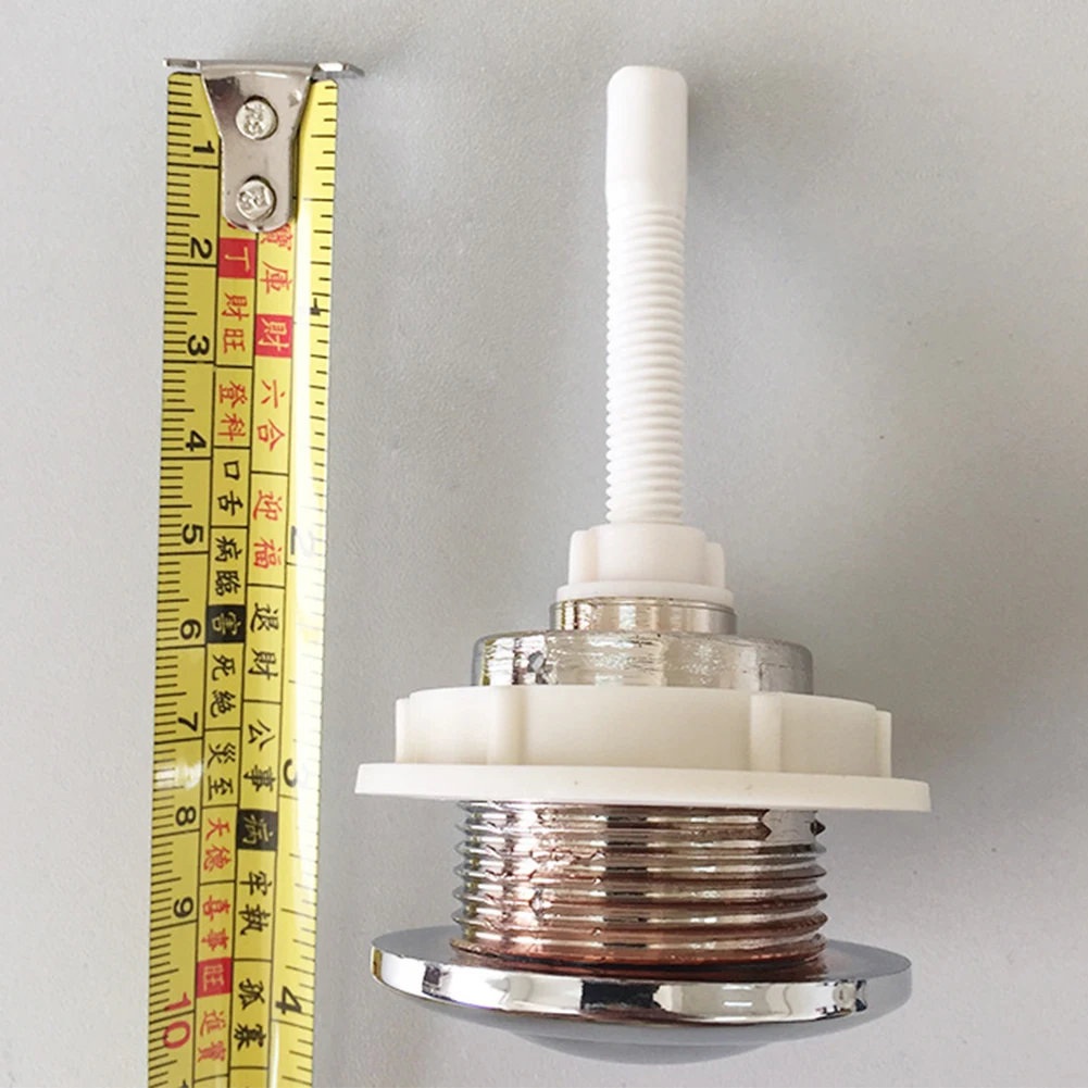 Стержень, нажимной переключатель, одиночный пресс, для ванной комнаты, монтажное отверстие, универсальная крышка, водосберегающая кнопка для туалета, Круглый унитаз, аксессуары для бака