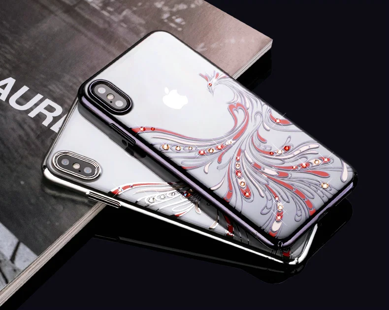 KINGXBAR Cover for iPhone Xs Cover Luxury Transparent Case for iPhone Xs Max Case Crystals from Swarovski for iPhoneXs Coque     (16)