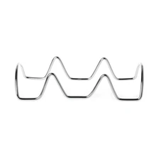 Кухонная волнистая форма из нержавеющей стали Тако держатель дисплей держатели стойка для Еды Оболочки