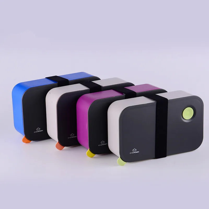 Bento box японский стиль пластиковые коробки обед портативный microwavable посуда с сумки