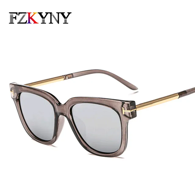 FZKYNY новейшая классика винтажные Квадратные Солнцезащитные очки для женщин мужчин известный бренд дизайнер том Декоративные Солнцезащитные очки модные очки - Цвет линз: c3