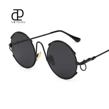 FEIDU модные очки в стиле стимпанк, солнцезащитные очки для женщин и мужчин, фирменный дизайн, Ретро покрытие, зеркальные солнцезащитные очки Gafas Oculos De Sol