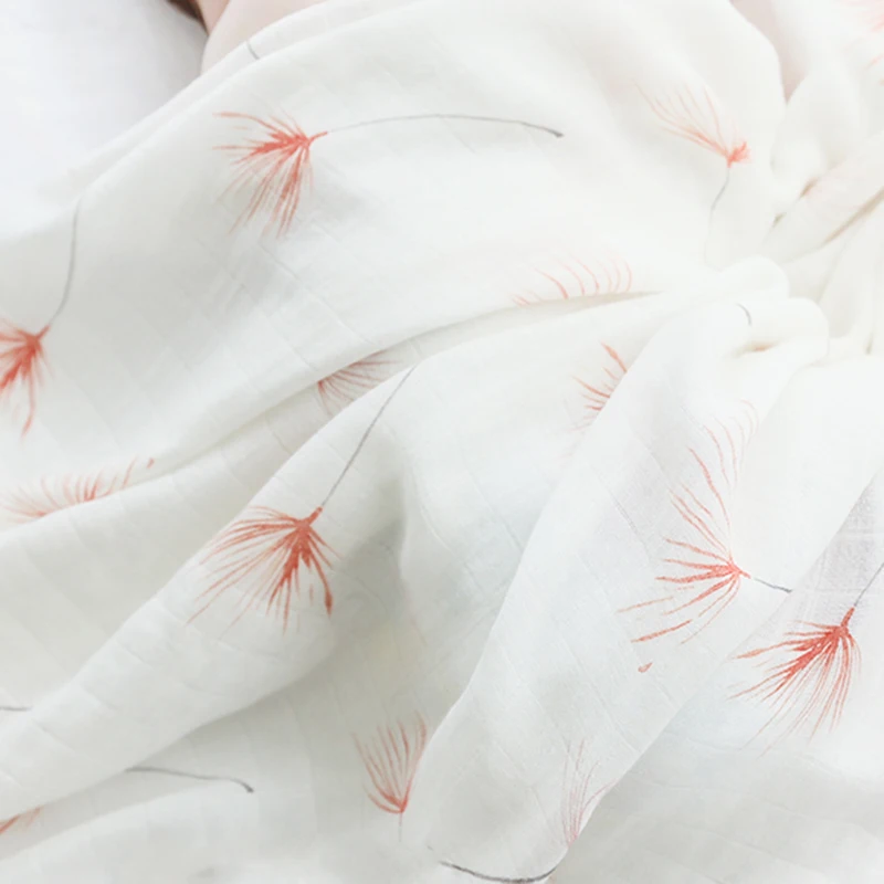 Billig Neue Drucke Musselin Baby Decke Baumwolle Bambus Super Weiche Baby Swaddle Für Neugeborene Bad Handtuch Kinderwagen Abdeckung