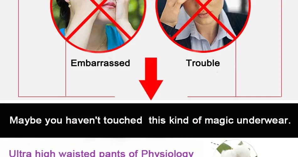 Menstrual Period High Waist Underwear Women Cotton Panties Ladies Seamless Lengthen Panties Physiological Leakproof Female Pants Briefs (12)