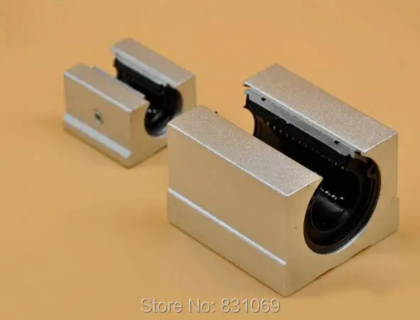 New 2pcs SBR10UU Linear Bearing 10mm Open Linear Bearing Slide block