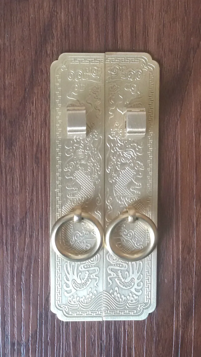 عرض خاص! الصينية العتيقة الأثاث الاكسسوارات النحاس/النحاس مقبض باب خزانة كبار الوزراء يون لونغ النحاس هان عرض خاص! الصينية العتيقة الأثاث الاكسسوارات النحاس/النحاس مقبض باب خزانة كبار الوزراء يون لونغ النحاس هان