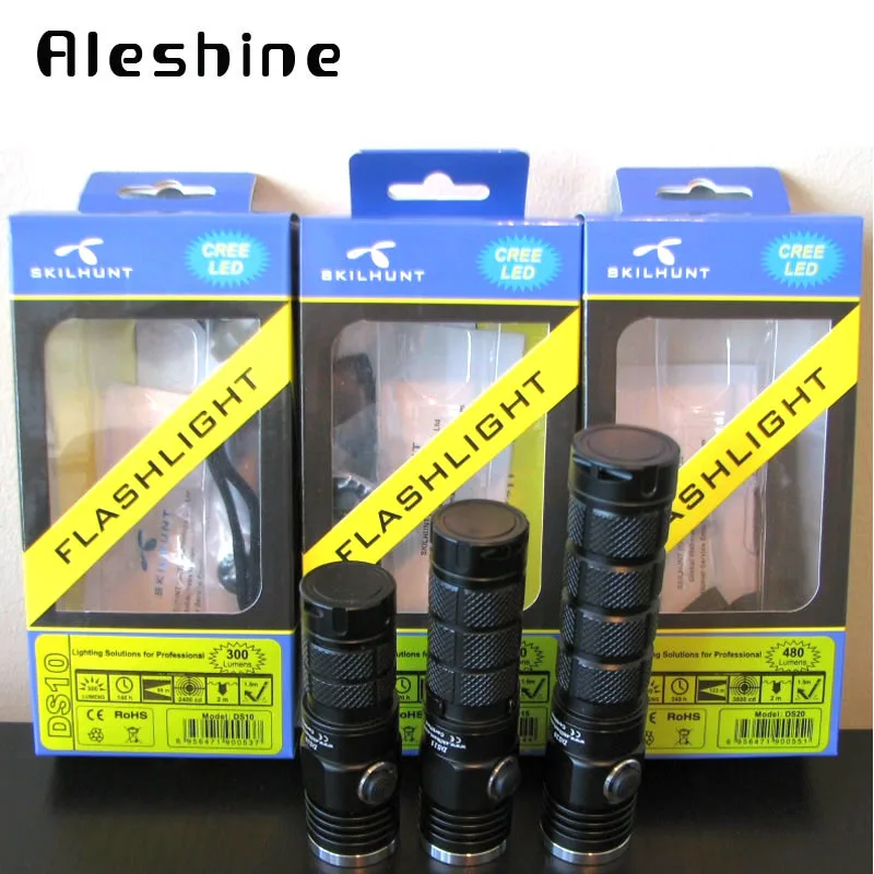 

Clearance Skilhunt DS20 DS15 DS10 Portable Flashlight AA CR123A 18650 3 Type Edc Outdoor Camping Led Light