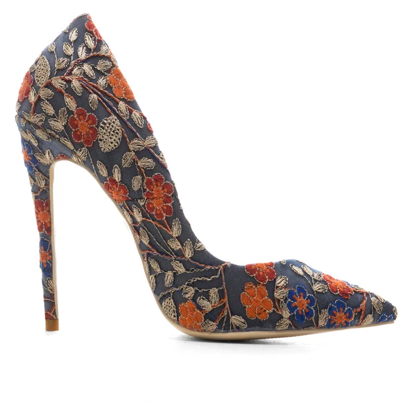 Blue Scarpe San Cm De Cm Boda Cm 12 Partido 33 Azul Atractivo 43 Tamaño Zapatos Bombas Estilete Cocoafoal Cm 12 black 10 Más Valentín 45 Mujer 8 Bordar 10 44 wq4a1UH