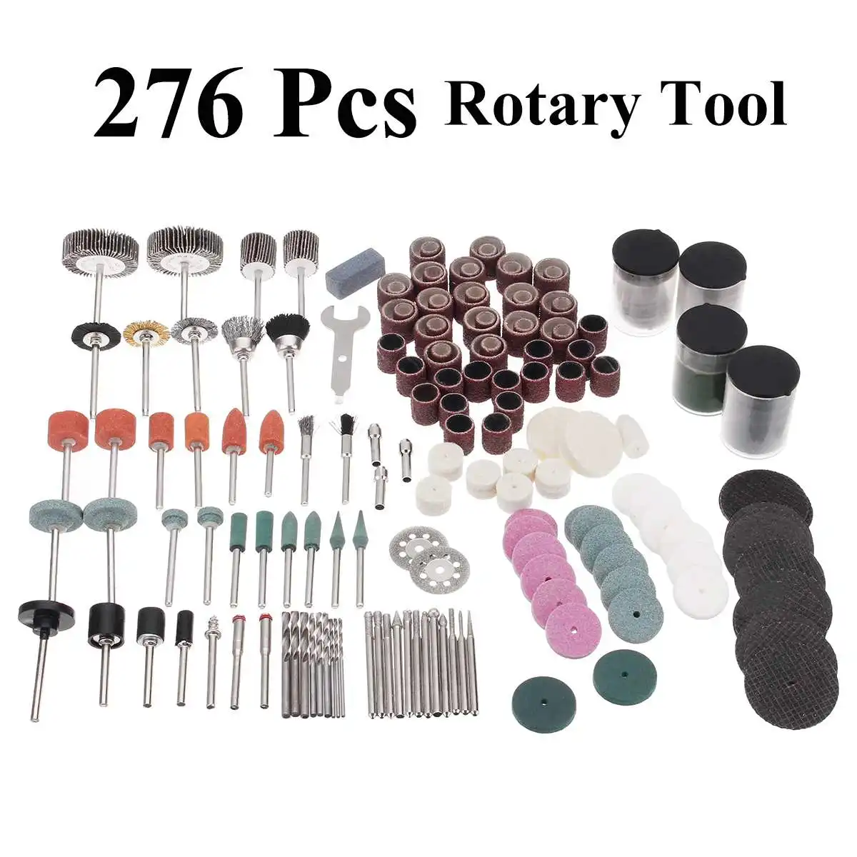 

276pcs Rotary Tool Multifunction Drill Bits Rotary Tools Accessories Kit Universal for Dremel Grinding Engraving Polishing Tools