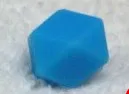 Смешанные цвета 100 шт./лот 14 мм Силиконовое жевательное ожерелье s бисер «геометрическая фигура»-силиконовые бусины-DIY Силиконовое ожерелье для прорезывания зубов - Окраска металла: blue