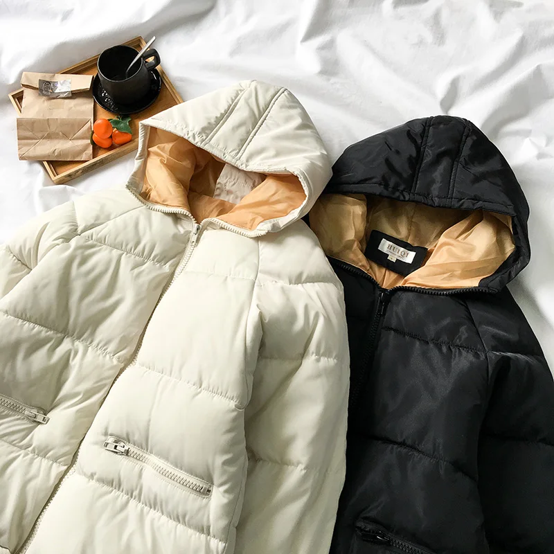Chaquetas mujer invierno 2018 осень зима harajuku пуховик Женская хлопковая стеганая куртка с