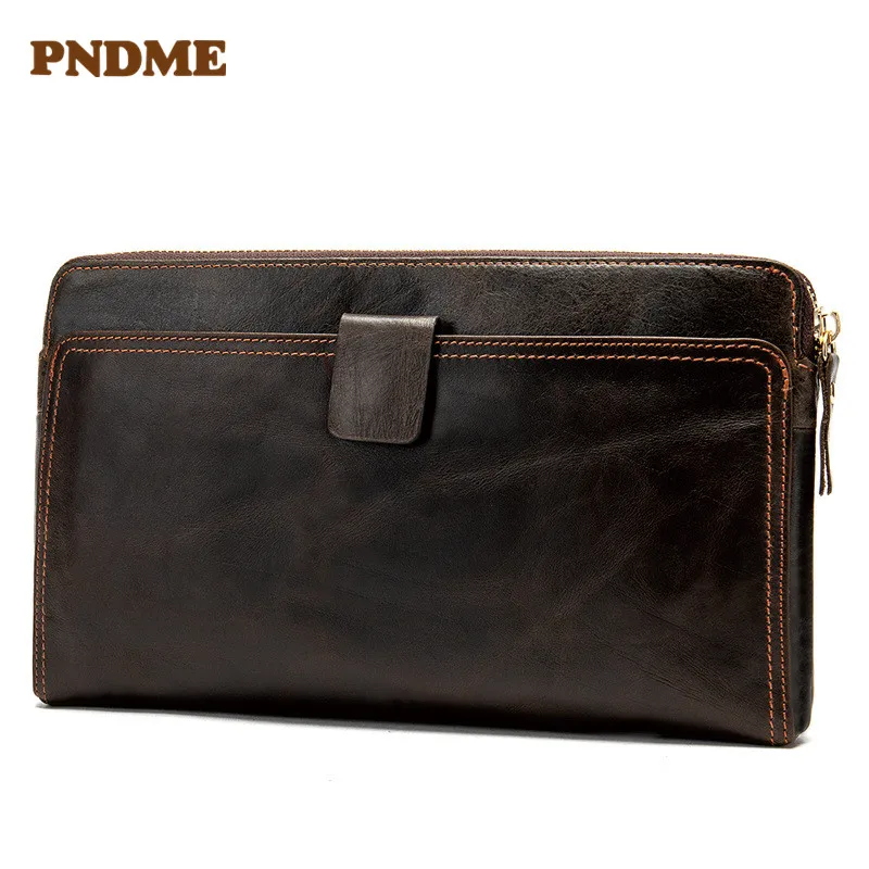 

Leather man's purse leather business man's handbag cell phone pocket money