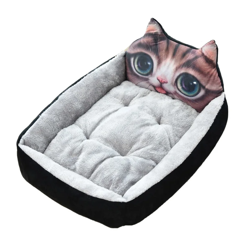 Pawstrip милый зимний диван для собаки мягкая теплая кровать кошки мультяшный домик
