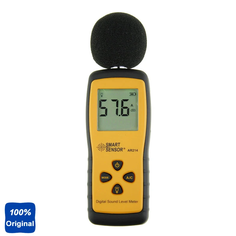 

AR214 High Precision Mini-Type Sound Level Meter Noise Tester For Industrial Environmental And Aircraft Noise