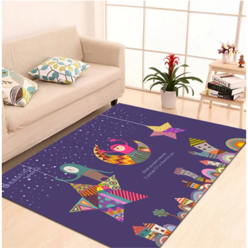 Новые Мультяшные ковры для гостиной, Детские спальные коврики и ковры, компьютерное кресло, ковер, Детский мягкий игровой коврик, A-328