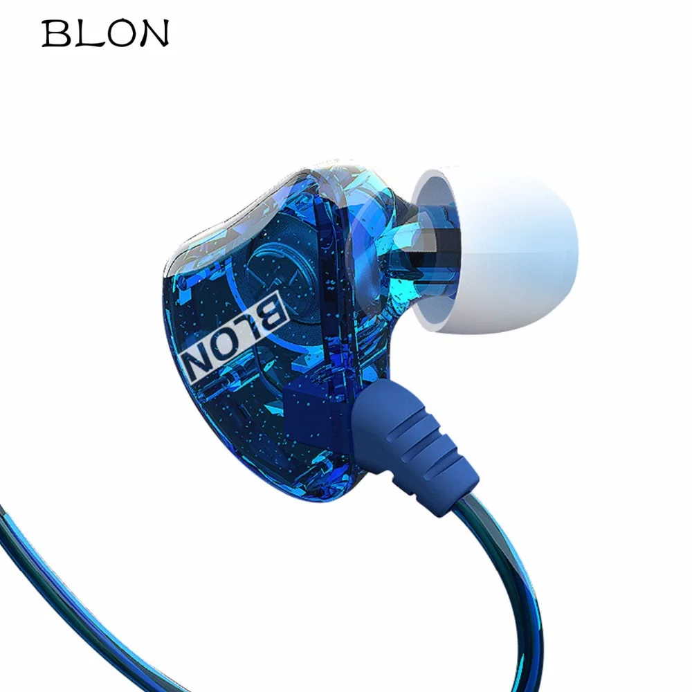 Оригинальный Новый BLON S1 Проводные HIFI наушники с микрофоном двойной Динамический