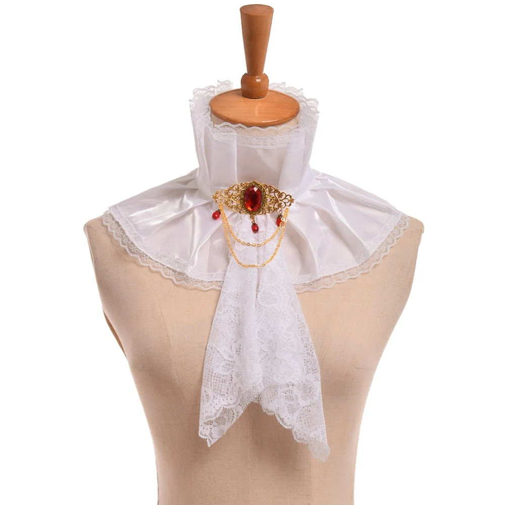 Renaissance Vampire Stijl Steampunk Lady Jabot Goth Victoriaanse