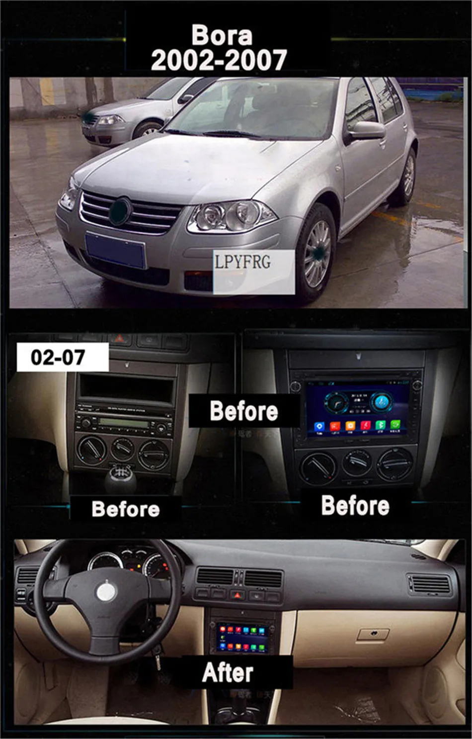 Clearance 1024*600 2GB RAM Android 7.1 Car DVD GPS For VW Glof Bora Passat Mk5 Golf Mk4 Polo Jetta Seat Bluetooth Radio Disc Player 2 DIN 5