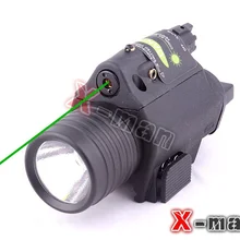Ночной охотничий прицел 532нм пистолет с зеленым лазерным лучом тактический зеленый лазерный прицел пистолет лазерный фонарик комбо