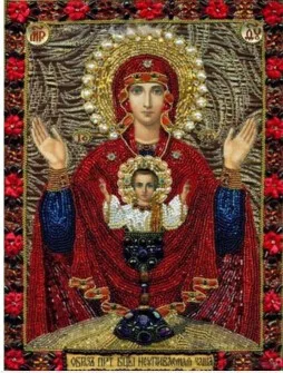 Подарок на год 3d diy Алмазная вышивка религия мозаичные иконы с изображением девы Марии и Иисуса картина наборы для вышивки крестом вышивка бисером, вышивка рукоделие - Цвет: Лиловый