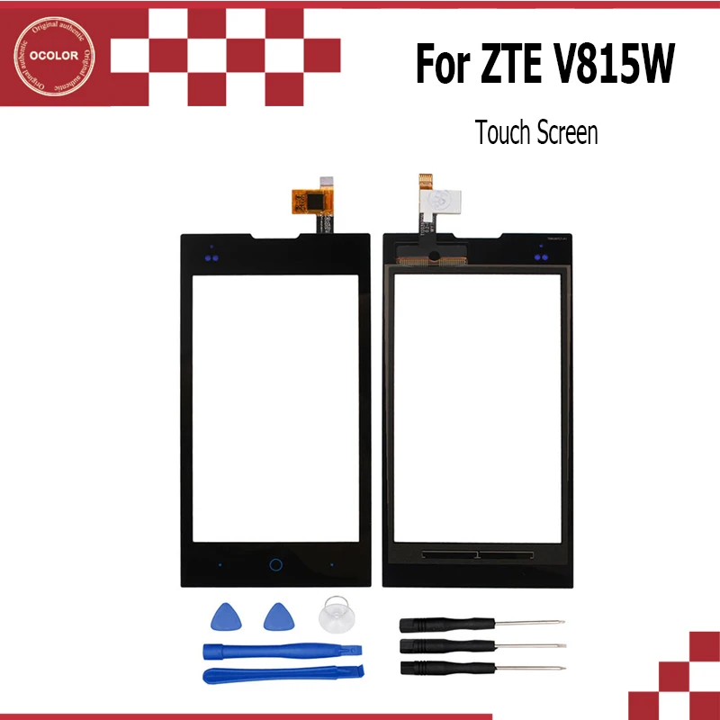 

ocolor For ZTE V815W Touch Panel Touch Screen Digitizer Sensor Replacement For ZTE V815W KIS 2 V815 Cellphone With Tools