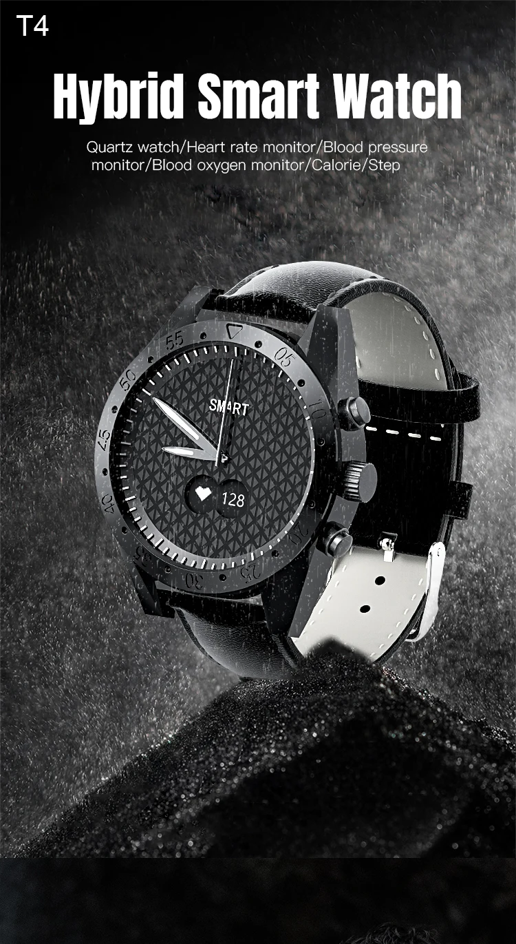 Toleda T4 híbrido smart watch relógio rastreador