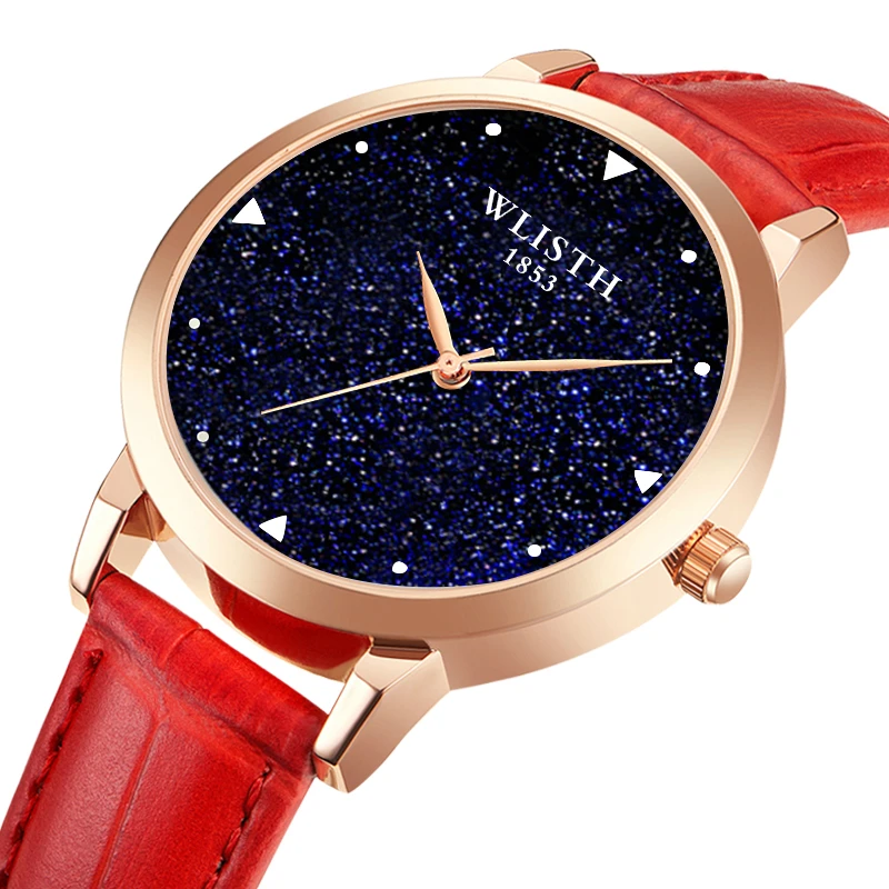 

Black starry sky Women's Quartz Watches Woman Fashion Brand Celebrity bracelet Ladies wrist watch Waterproof Female Clock Gift