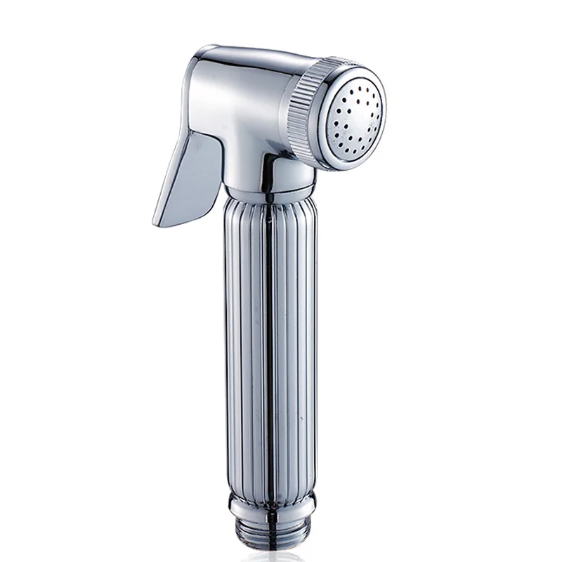 Contemporary Polished Chrome Finish Brass Handheld Shattaf Bidet Spray