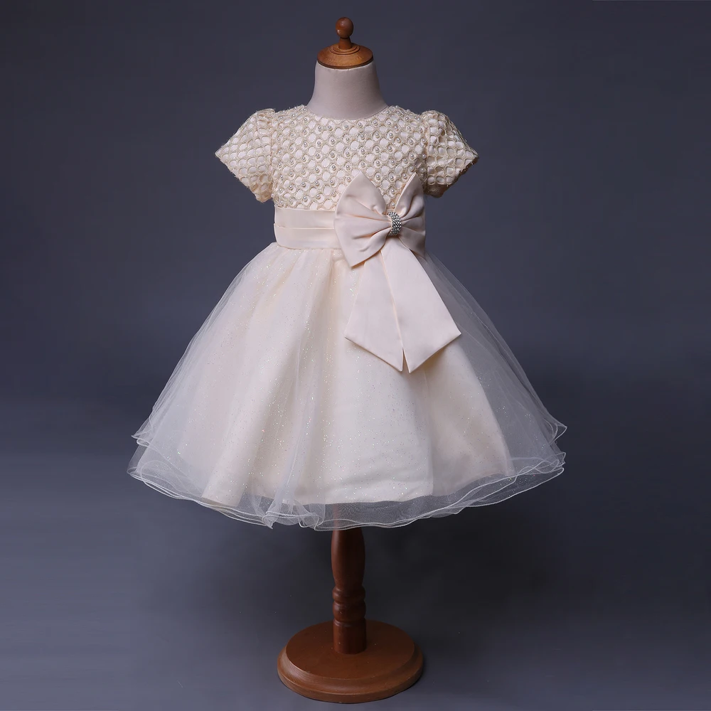 

Cutestyles Beige Fancy Dresses For Girls Grace Girls Lace Dress Fashion Girls Clothes GD50514-10